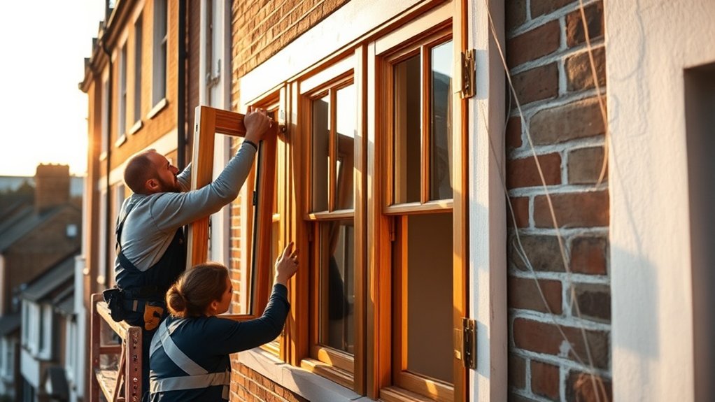 Wooden Window Installation Paddington
