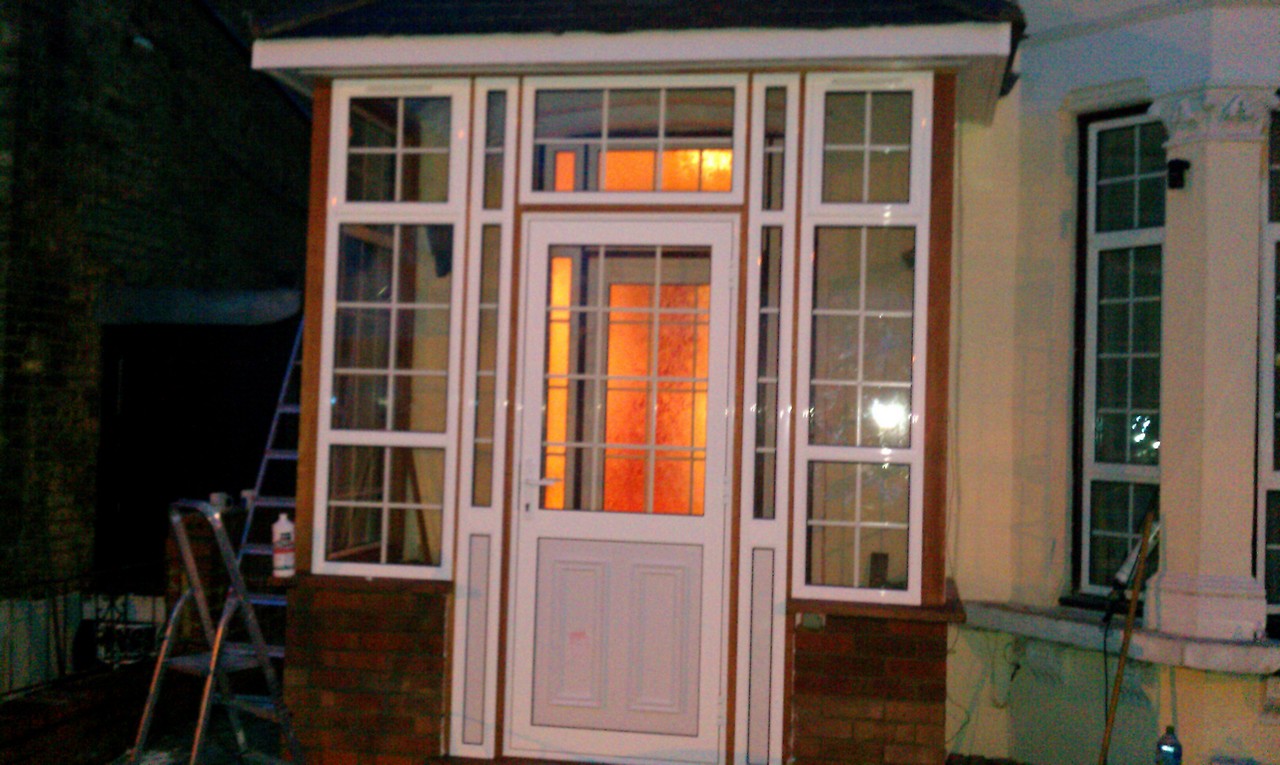 uPVC porch with Georgian bar glazing installed in Paddington